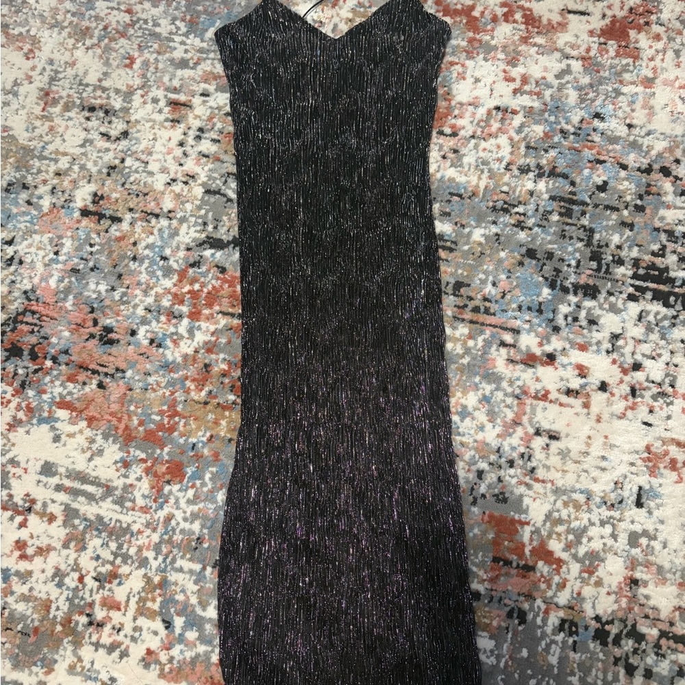 Charlotte Russe Strapless Black and Purple Dress